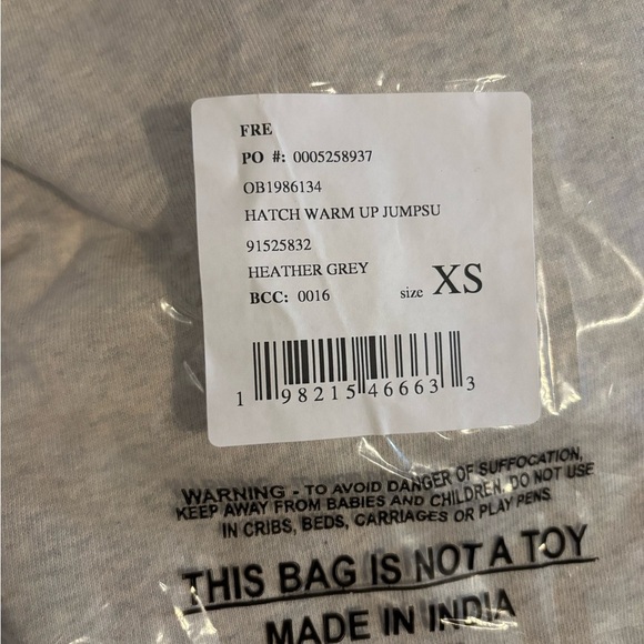 NWT Free People Movement x Hatch Heather Grey Warm Up Maternity Jogger Jumpsuit - Picture 8 of 9